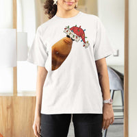 Marcus The Worm Christmas T Shirt For Women Funny Internet Brainrot Meme - Wonder Print Shop