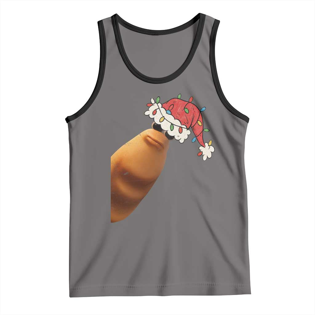 Marcus The Worm Christmas Tank Top Funny Internet Brainrot Meme - Wonder Print Shop