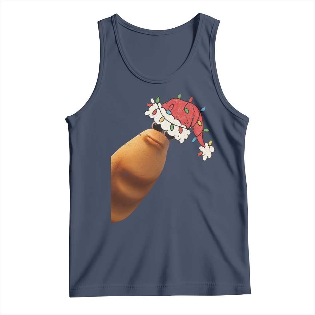 Marcus The Worm Christmas Tank Top Funny Internet Brainrot Meme - Wonder Print Shop