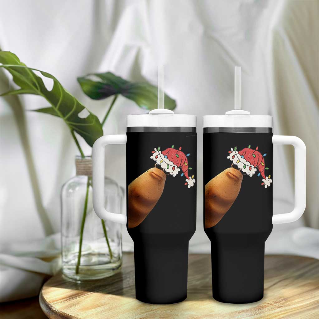 Marcus The Worm Christmas Tumbler With Handle Funny Internet Brainrot Meme - Wonder Print Shop