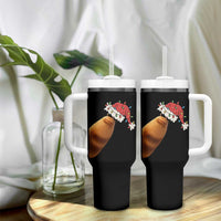 Marcus The Worm Christmas Tumbler With Handle Funny Internet Brainrot Meme - Wonder Print Shop