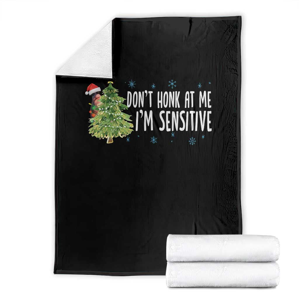Christmas Marcus The Worm Throw Blanket Dont Honk At Me Im Sensitive Funny Brainrot Meme - Wonder Print Shop