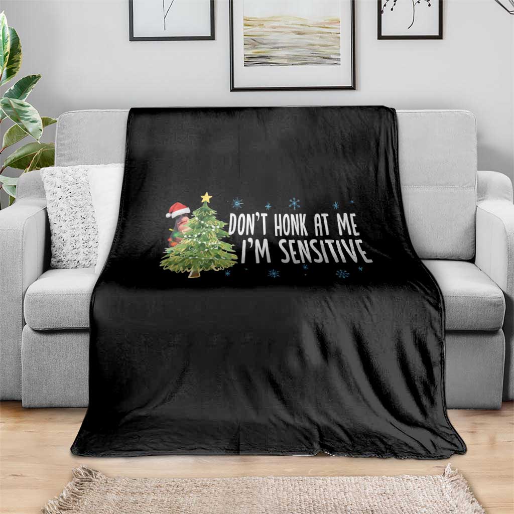 Christmas Marcus The Worm Throw Blanket Dont Honk At Me Im Sensitive Funny Brainrot Meme - Wonder Print Shop