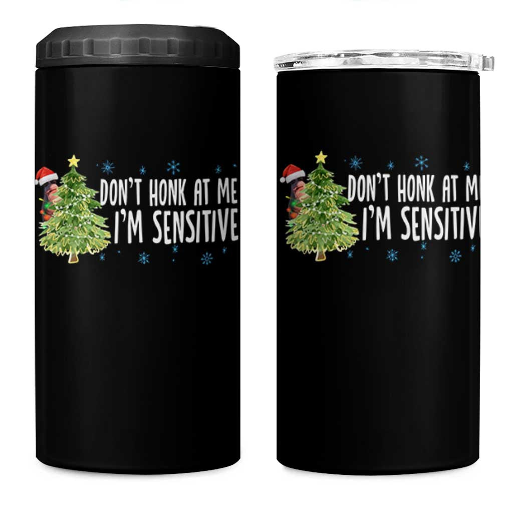 Christmas Marcus The Worm 4 in 1 Can Cooler Tumbler Dont Honk At Me Im Sensitive Funny Brainrot Meme - Wonder Print Shop