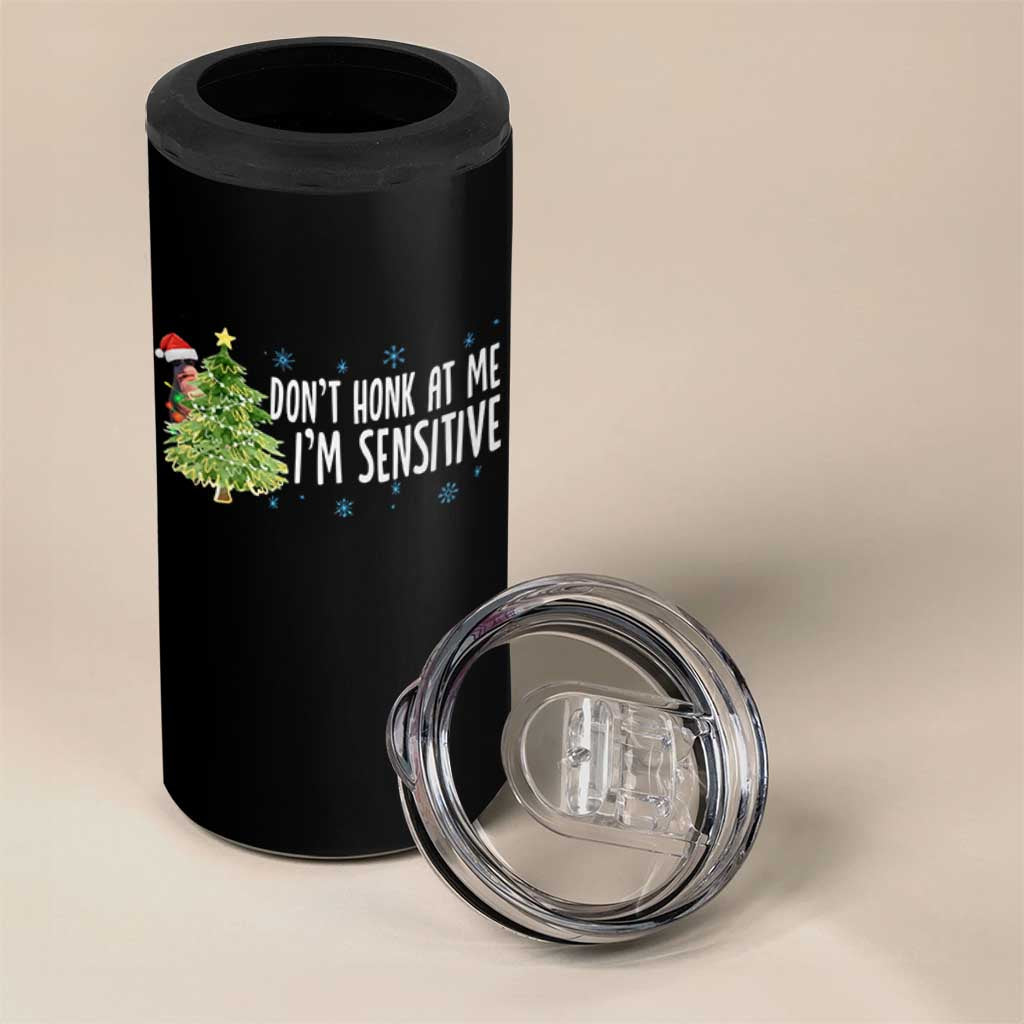 Christmas Marcus The Worm 4 in 1 Can Cooler Tumbler Dont Honk At Me Im Sensitive Funny Brainrot Meme - Wonder Print Shop