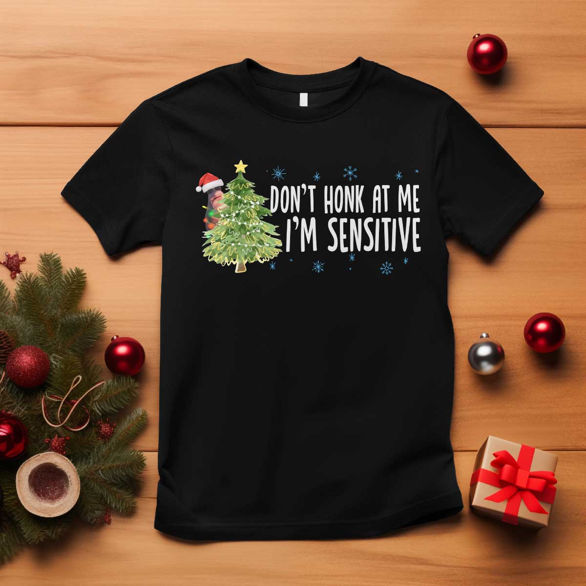 Christmas Marcus The Worm T Shirt Dont Honk At Me Im Sensitive Funny Brainrot Meme - Wonder Print Shop