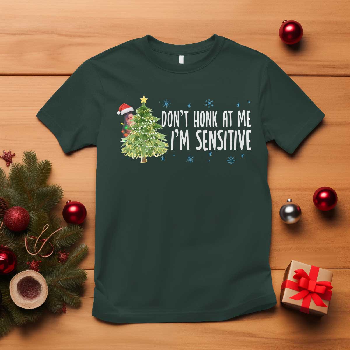 Christmas Marcus The Worm T Shirt Dont Honk At Me Im Sensitive Funny Brainrot Meme - Wonder Print Shop