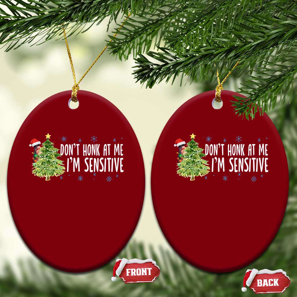 Christmas Marcus The Worm Ceramic Ornament Dont Honk At Me Im Sensitive Funny Brainrot Meme - Wonder Print Shop