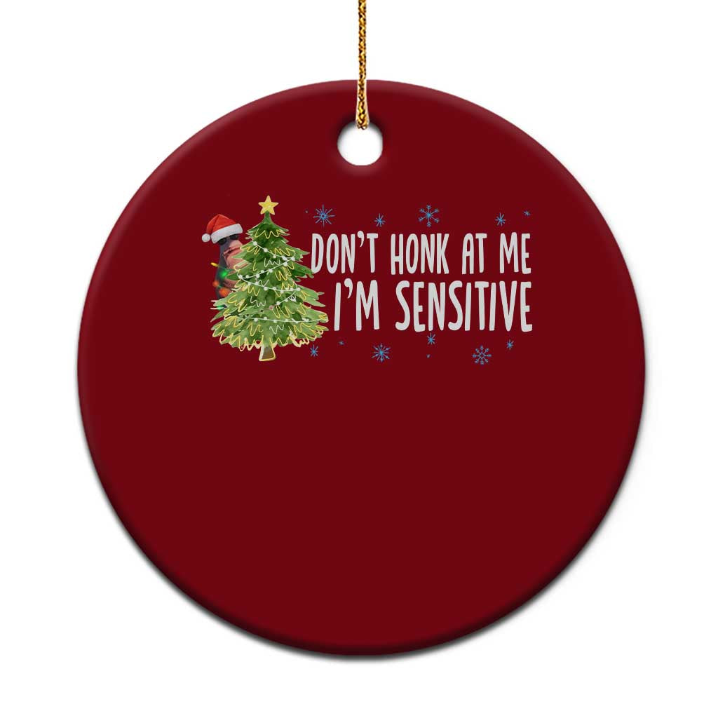 Christmas Marcus The Worm Ceramic Ornament Dont Honk At Me Im Sensitive Funny Brainrot Meme - Wonder Print Shop
