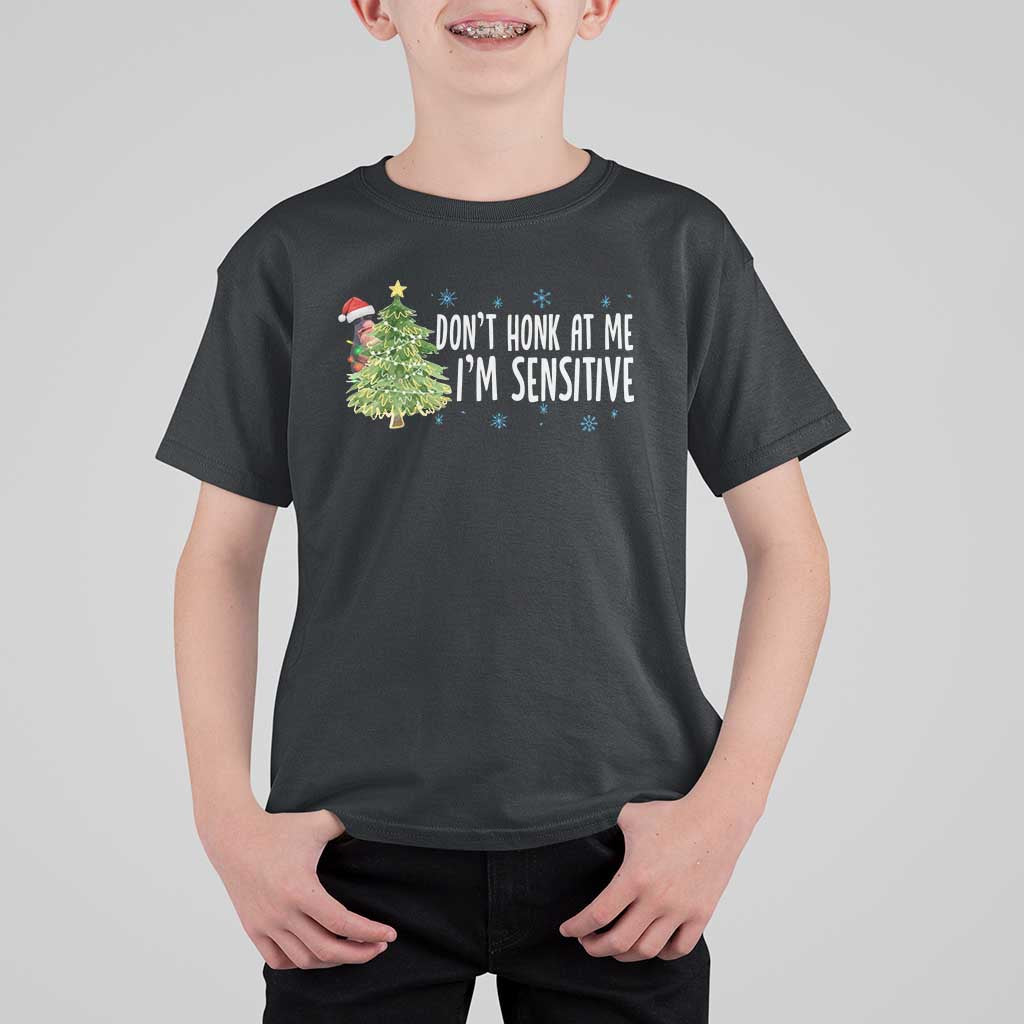 Christmas Marcus The Worm T Shirt For Kid Dont Honk At Me Im Sensitive Funny Brainrot Meme - Wonder Print Shop