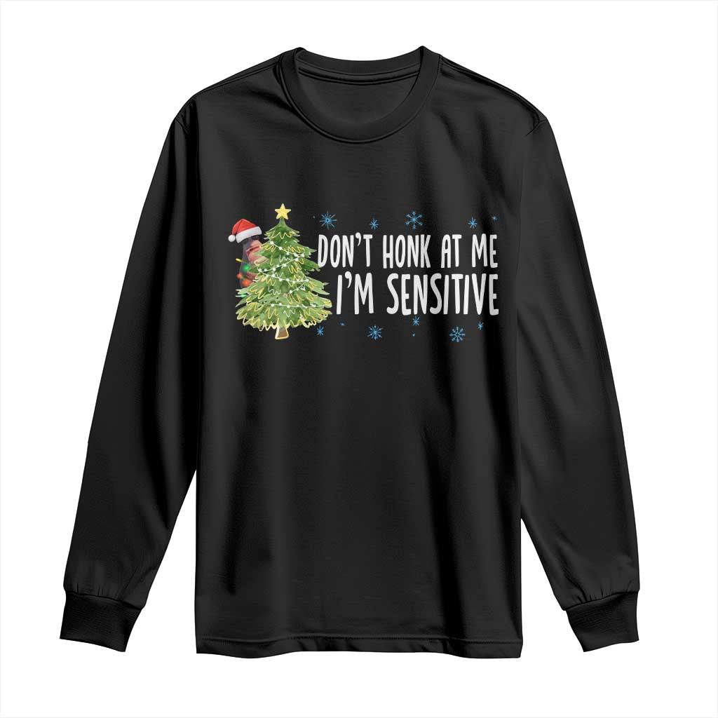 Christmas Marcus The Worm Long Sleeve Shirt Dont Honk At Me Im Sensitive Funny Brainrot Meme - Wonder Print Shop