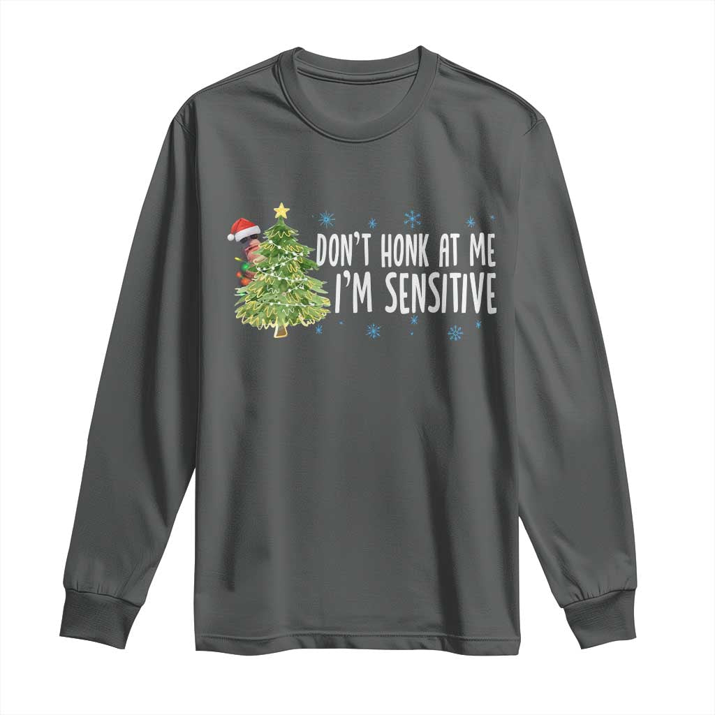 Christmas Marcus The Worm Long Sleeve Shirt Dont Honk At Me Im Sensitive Funny Brainrot Meme - Wonder Print Shop