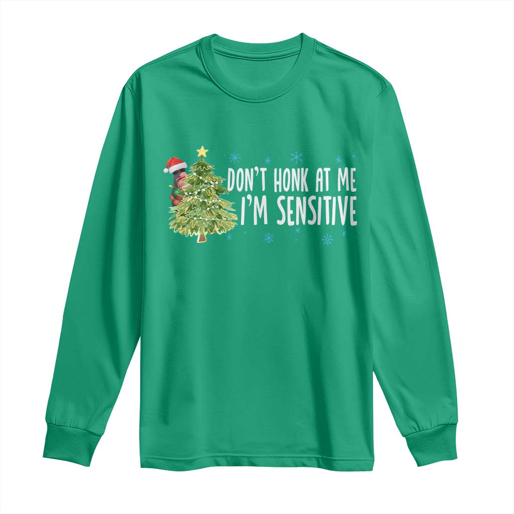 Christmas Marcus The Worm Long Sleeve Shirt Dont Honk At Me Im Sensitive Funny Brainrot Meme - Wonder Print Shop