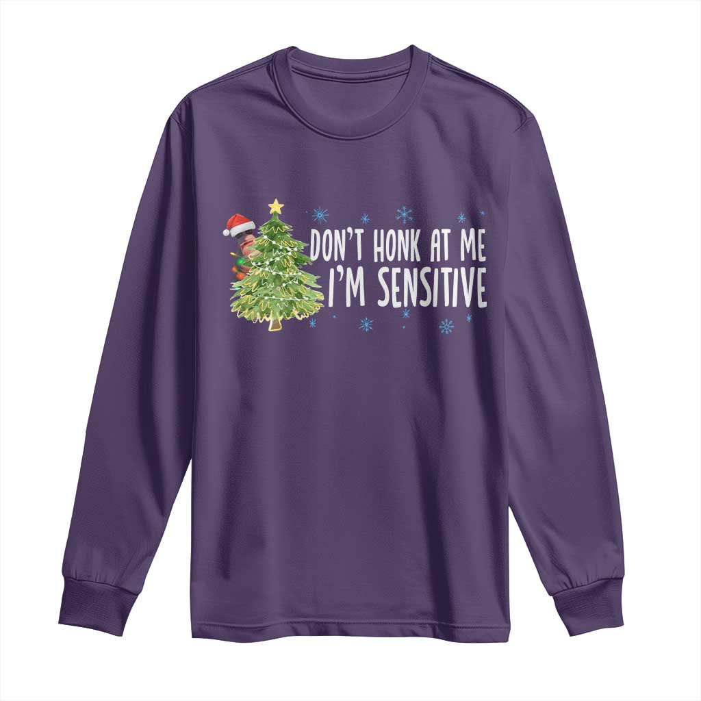 Christmas Marcus The Worm Long Sleeve Shirt Dont Honk At Me Im Sensitive Funny Brainrot Meme - Wonder Print Shop