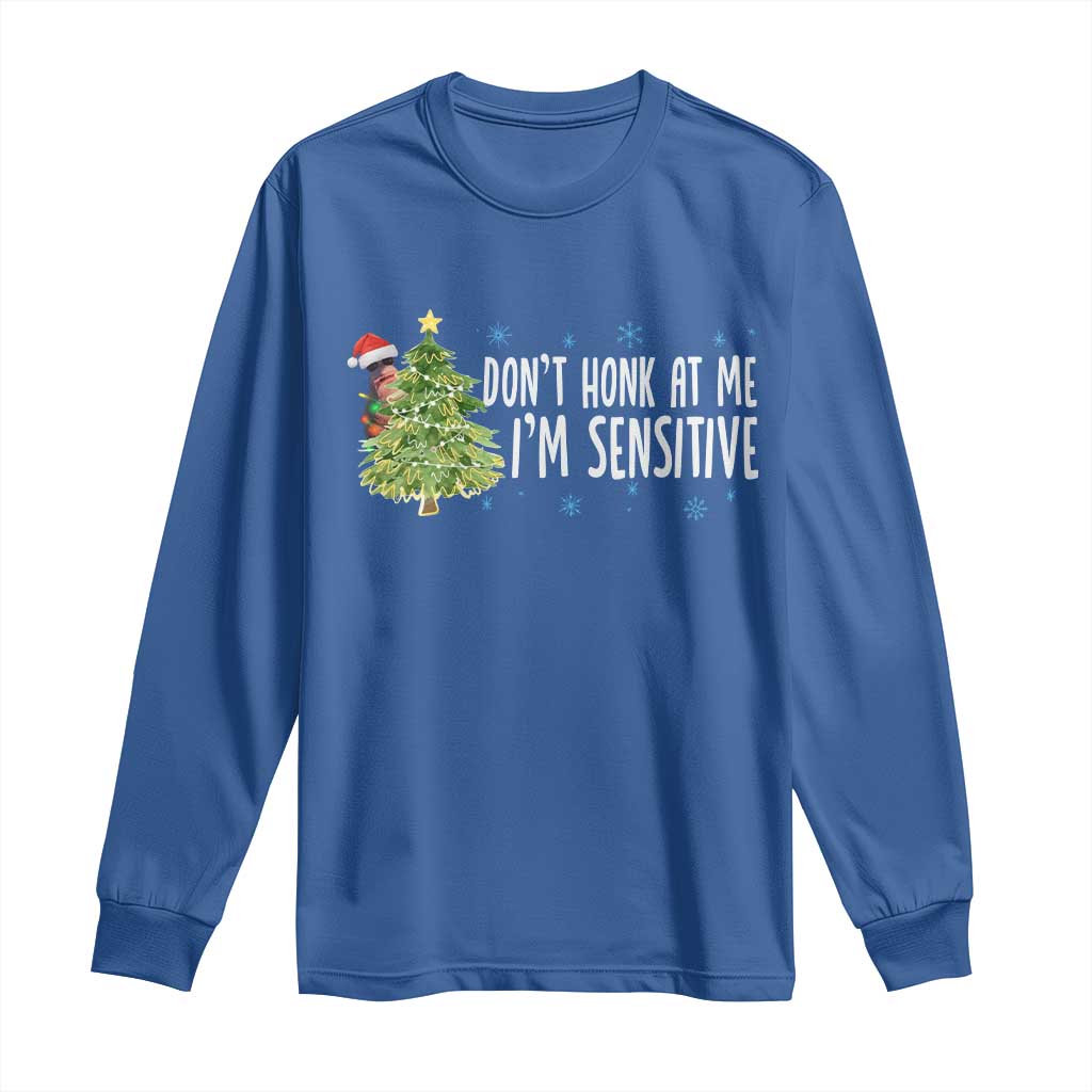 Christmas Marcus The Worm Long Sleeve Shirt Dont Honk At Me Im Sensitive Funny Brainrot Meme - Wonder Print Shop