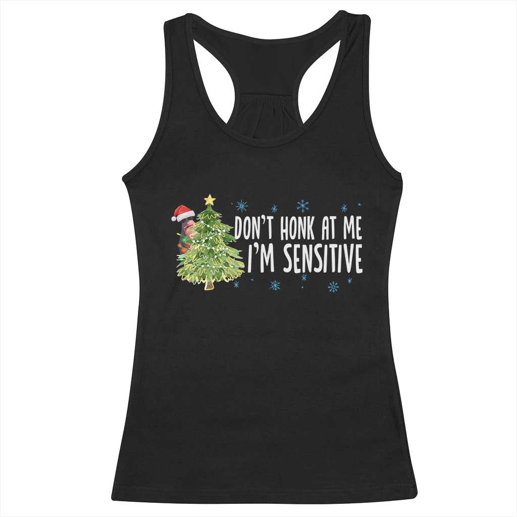Christmas Marcus The Worm Racerback Tank Top Dont Honk At Me Im Sensitive Funny Brainrot Meme - Wonder Print Shop