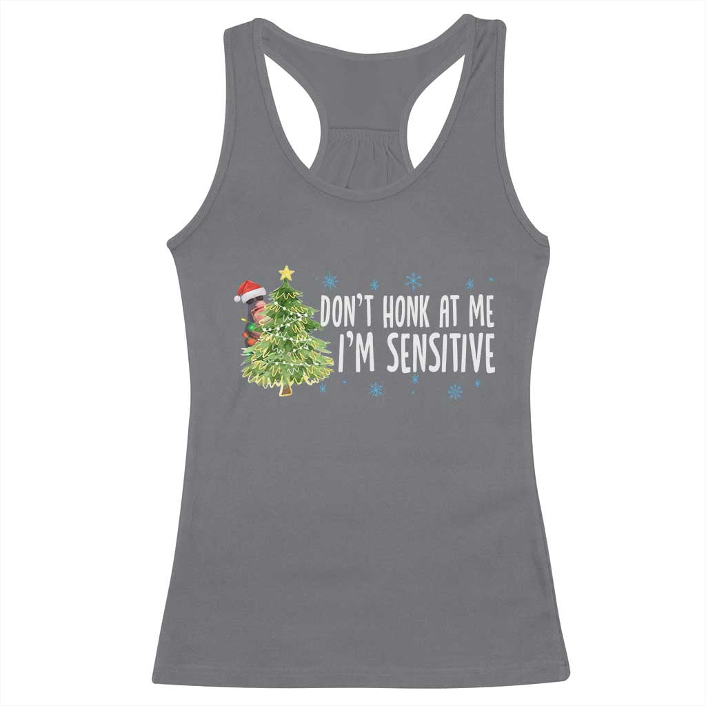 Christmas Marcus The Worm Racerback Tank Top Dont Honk At Me Im Sensitive Funny Brainrot Meme - Wonder Print Shop