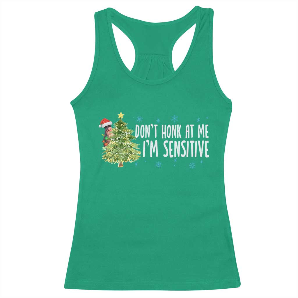 Christmas Marcus The Worm Racerback Tank Top Dont Honk At Me Im Sensitive Funny Brainrot Meme - Wonder Print Shop