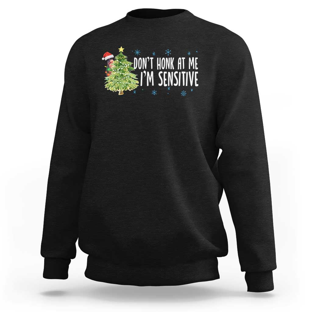 Christmas Marcus The Worm Sweatshirt Dont Honk At Me Im Sensitive Funny Brainrot Meme - Wonder Print Shop