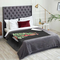 Marcus The Worm Christmas Throw Blanket Funny Brain Rot Meme - Wonder Print Shop