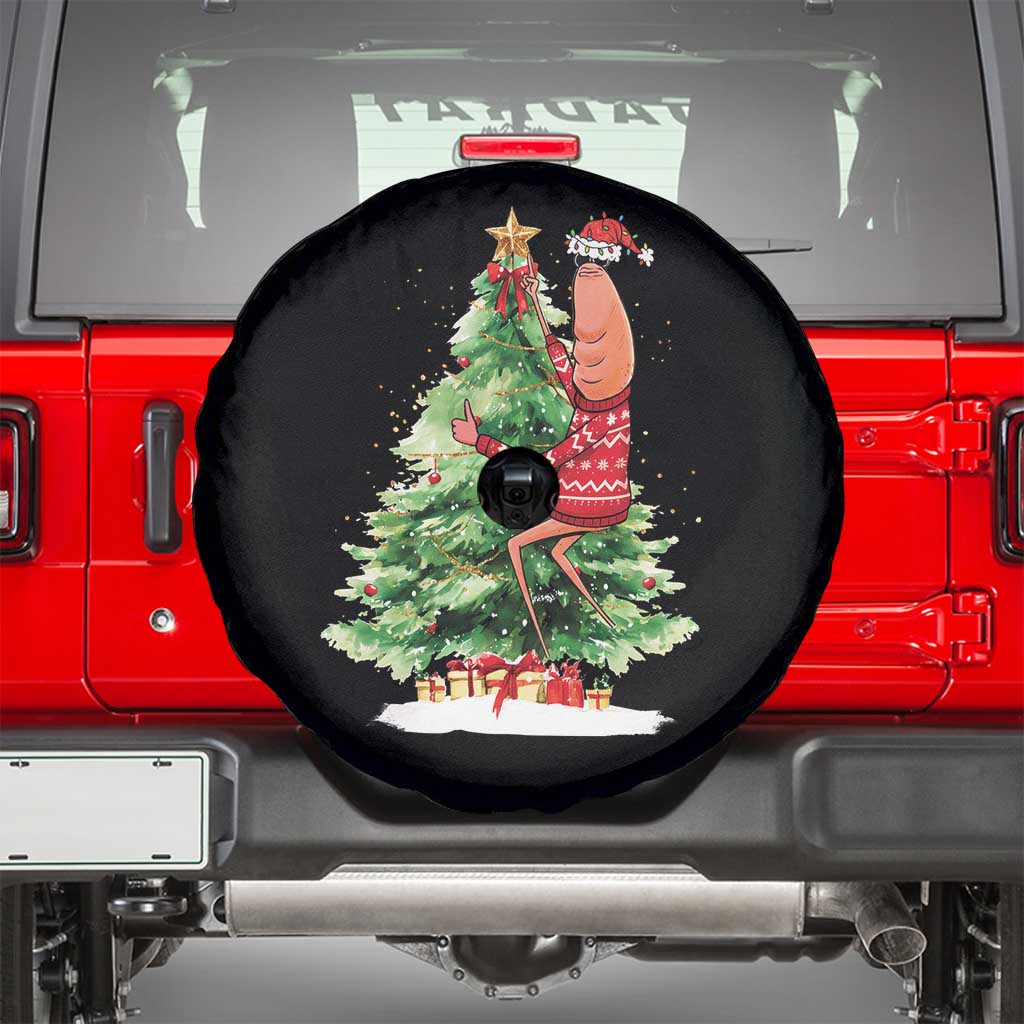 Marcus The Worm Christmas Spare Tire Cover Funny Brain Rot Meme - Wonder Print Shop