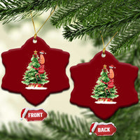Marcus The Worm Christmas Ceramic Ornament Funny Brain Rot Meme - Wonder Print Shop