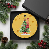 Marcus The Worm Christmas Ceramic Ornament Funny Brain Rot Meme - Wonder Print Shop