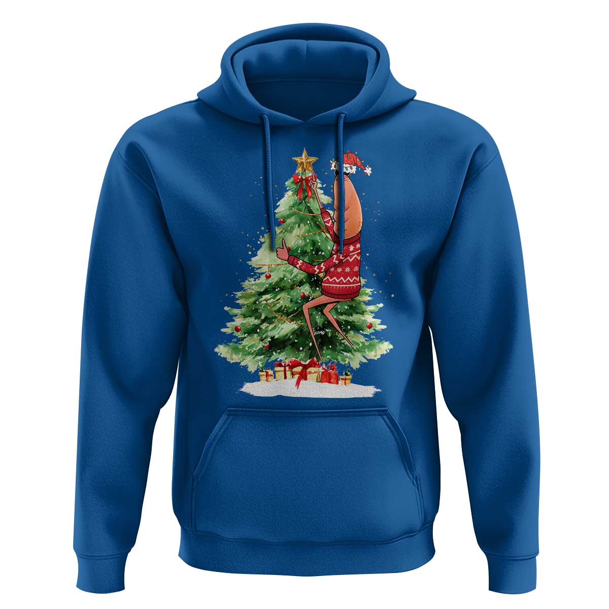 Marcus The Worm Christmas Hoodie Funny Brain Rot Meme - Wonder Print Shop