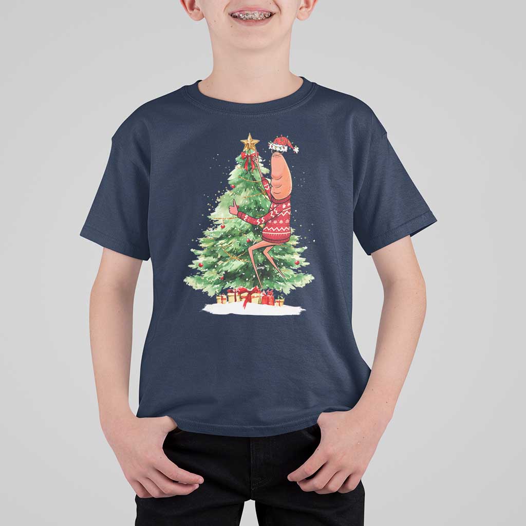 Marcus The Worm Christmas T Shirt For Kid Funny Brain Rot Meme - Wonder Print Shop