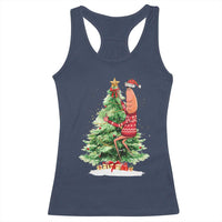 Marcus The Worm Christmas Racerback Tank Top Funny Brain Rot Meme - Wonder Print Shop