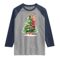 Marcus The Worm Christmas Raglan Shirt Funny Brain Rot Meme - Wonder Print Shop