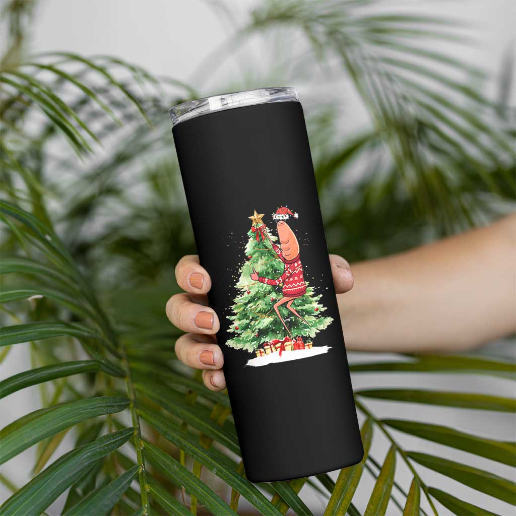 Marcus The Worm Christmas Skinny Tumbler Funny Brain Rot Meme - Wonder Print Shop