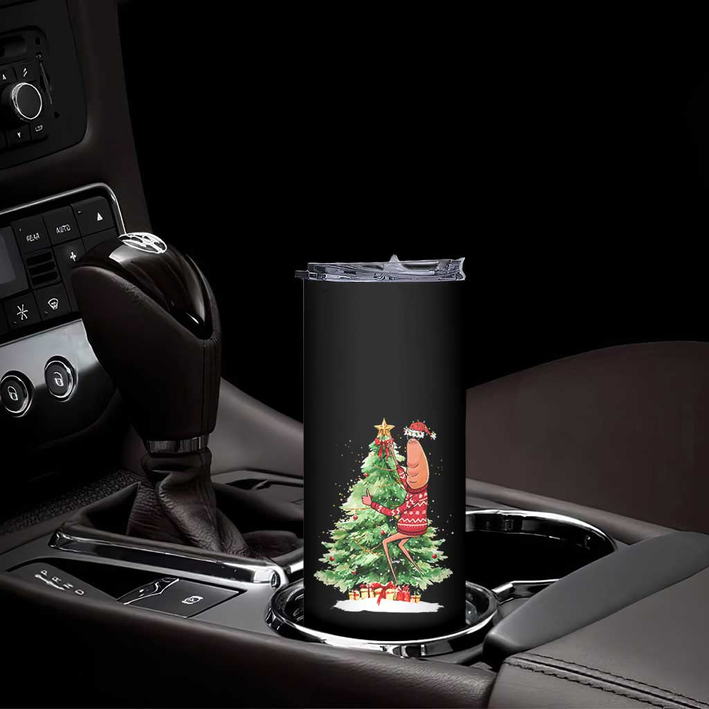 Marcus The Worm Christmas Skinny Tumbler Funny Brain Rot Meme - Wonder Print Shop