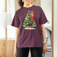 Marcus The Worm Christmas T Shirt For Women Funny Brain Rot Meme - Wonder Print Shop