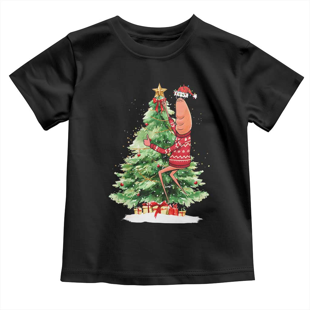 Marcus The Worm Christmas Toddler T Shirt Funny Brain Rot Meme - Wonder Print Shop
