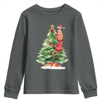 Marcus The Worm Christmas Youth Sweatshirt Funny Brain Rot Meme - Wonder Print Shop