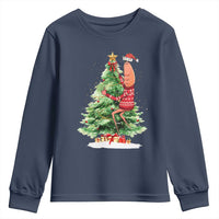 Marcus The Worm Christmas Youth Sweatshirt Funny Brain Rot Meme - Wonder Print Shop