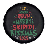 Funny Six Seven 67 Meme Christmas Tree Spare Tire Cover Funny 6 7 Bruh Gen Alpha Slang Viral Meme - Wonder Print Shop