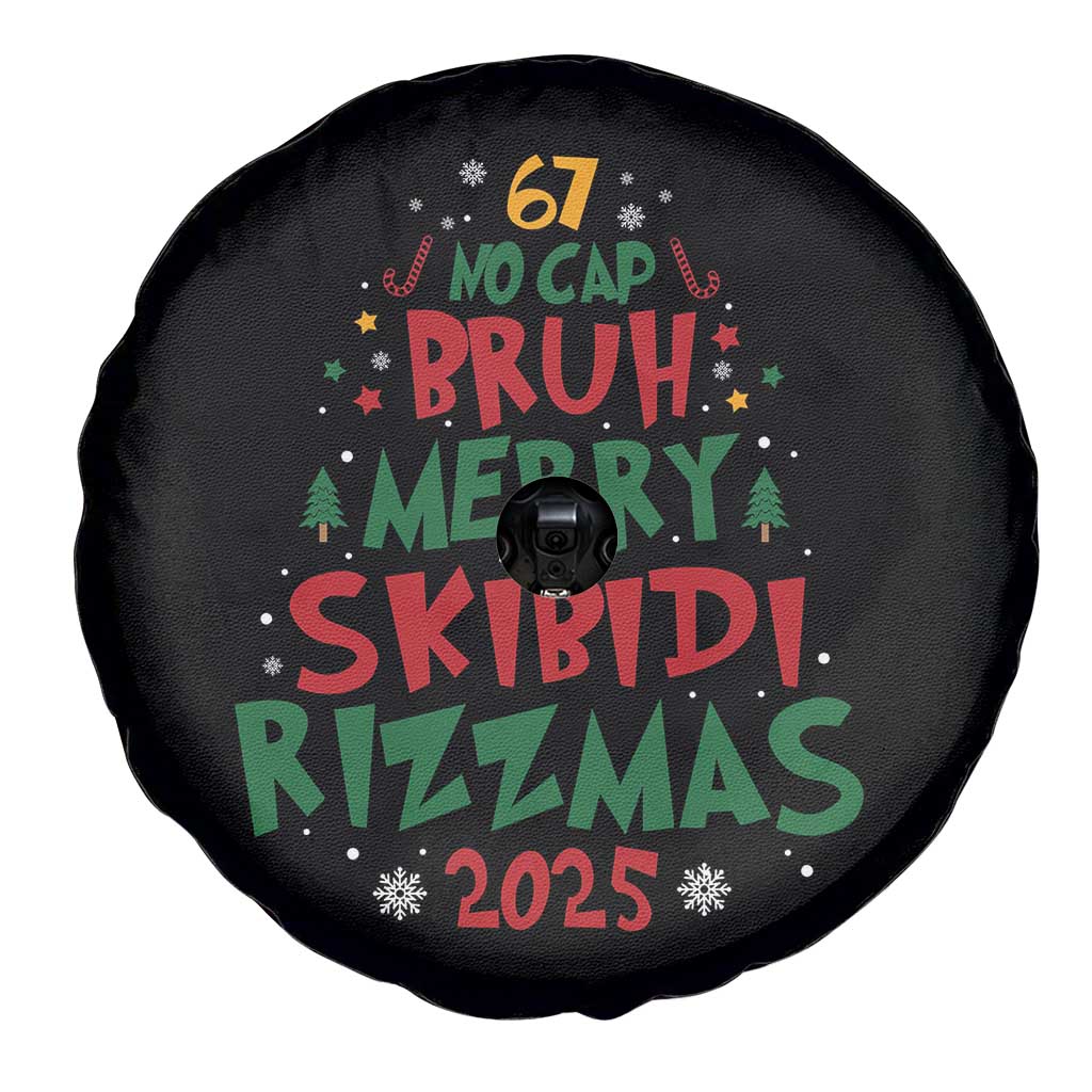 Funny Six Seven 67 Meme Christmas Tree Spare Tire Cover Funny 6 7 Bruh Gen Alpha Slang Viral Meme - Wonder Print Shop