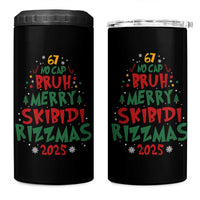 Funny Six Seven 67 Meme Christmas Tree 4 in 1 Can Cooler Tumbler Funny 6 7 Bruh Gen Alpha Slang Viral Meme - Wonder Print Shop
