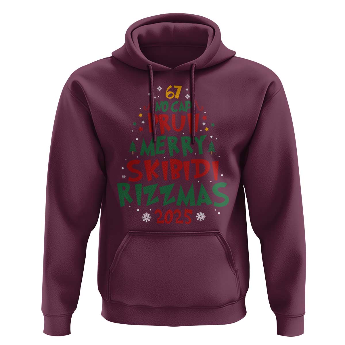 Funny Six Seven 67 Meme Christmas Tree Hoodie Funny 6 7 Bruh Gen Alpha Slang Viral Meme - Wonder Print Shop
