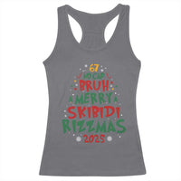 Funny Six Seven 67 Meme Christmas Tree Racerback Tank Top Funny 6 7 Bruh Gen Alpha Slang Viral Meme - Wonder Print Shop