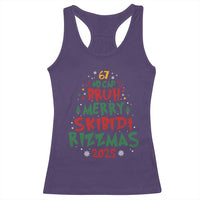 Funny Six Seven 67 Meme Christmas Tree Racerback Tank Top Funny 6 7 Bruh Gen Alpha Slang Viral Meme - Wonder Print Shop