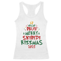 Funny Six Seven 67 Meme Christmas Tree Racerback Tank Top Funny 6 7 Bruh Gen Alpha Slang Viral Meme - Wonder Print Shop
