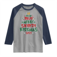 Funny Six Seven 67 Meme Christmas Tree Raglan Shirt Funny 6 7 Bruh Gen Alpha Slang Viral Meme - Wonder Print Shop
