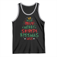 Funny Six Seven 67 Meme Christmas Tree Tank Top Funny 6 7 Bruh Gen Alpha Slang Viral Meme - Wonder Print Shop