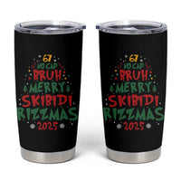 Funny Six Seven 67 Meme Christmas Tree Tumbler Cup Funny 6 7 Bruh Gen Alpha Slang Viral Meme - Wonder Print Shop