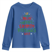 Funny Six Seven 67 Meme Christmas Tree Youth Sweatshirt Funny 6 7 Bruh Gen Alpha Slang Viral Meme - Wonder Print Shop