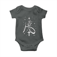Jesus Christmas Tree Baby Onesie Christian Faith - Wonder Print Shop