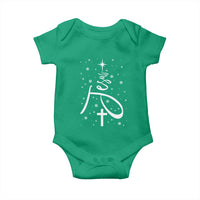 Jesus Christmas Tree Baby Onesie Christian Faith - Wonder Print Shop